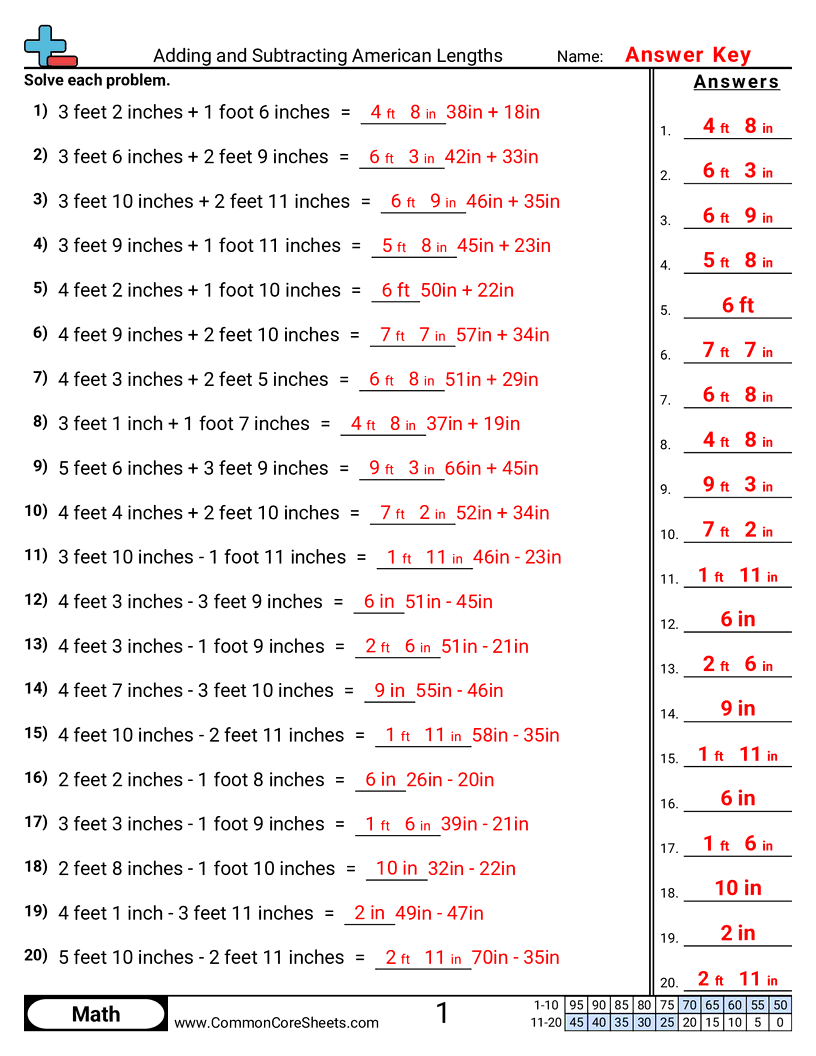 Measurement Worksheets Measurement Worksheets