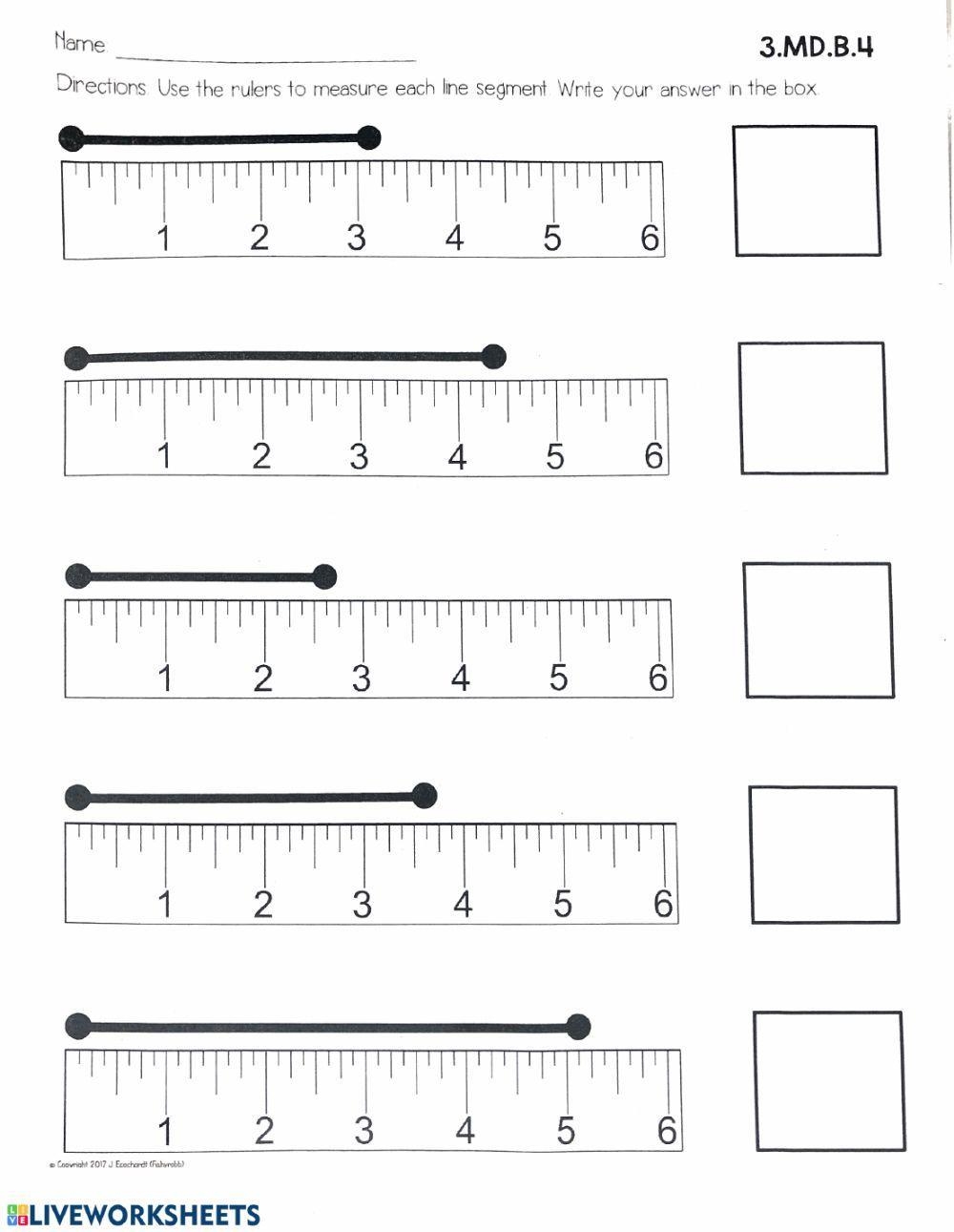Measuring To The Nearest Quarter Inch Worksheet Worksheets Library