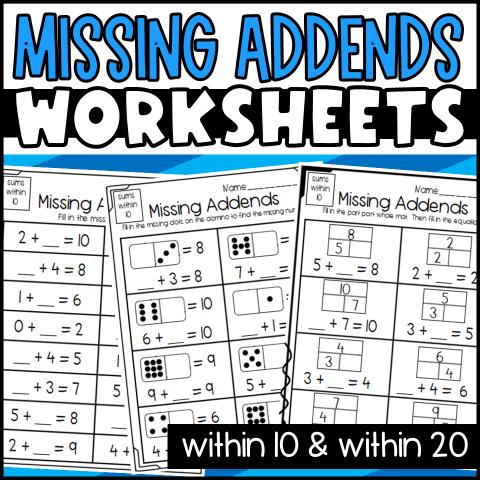 Missing Addend Worksheets Dominoes Part Part Whole And Equation Sheets Made By Teachers Missing Addend Worksheets Dominoes Part Part Whole And Equation Sheets Made By Teachers