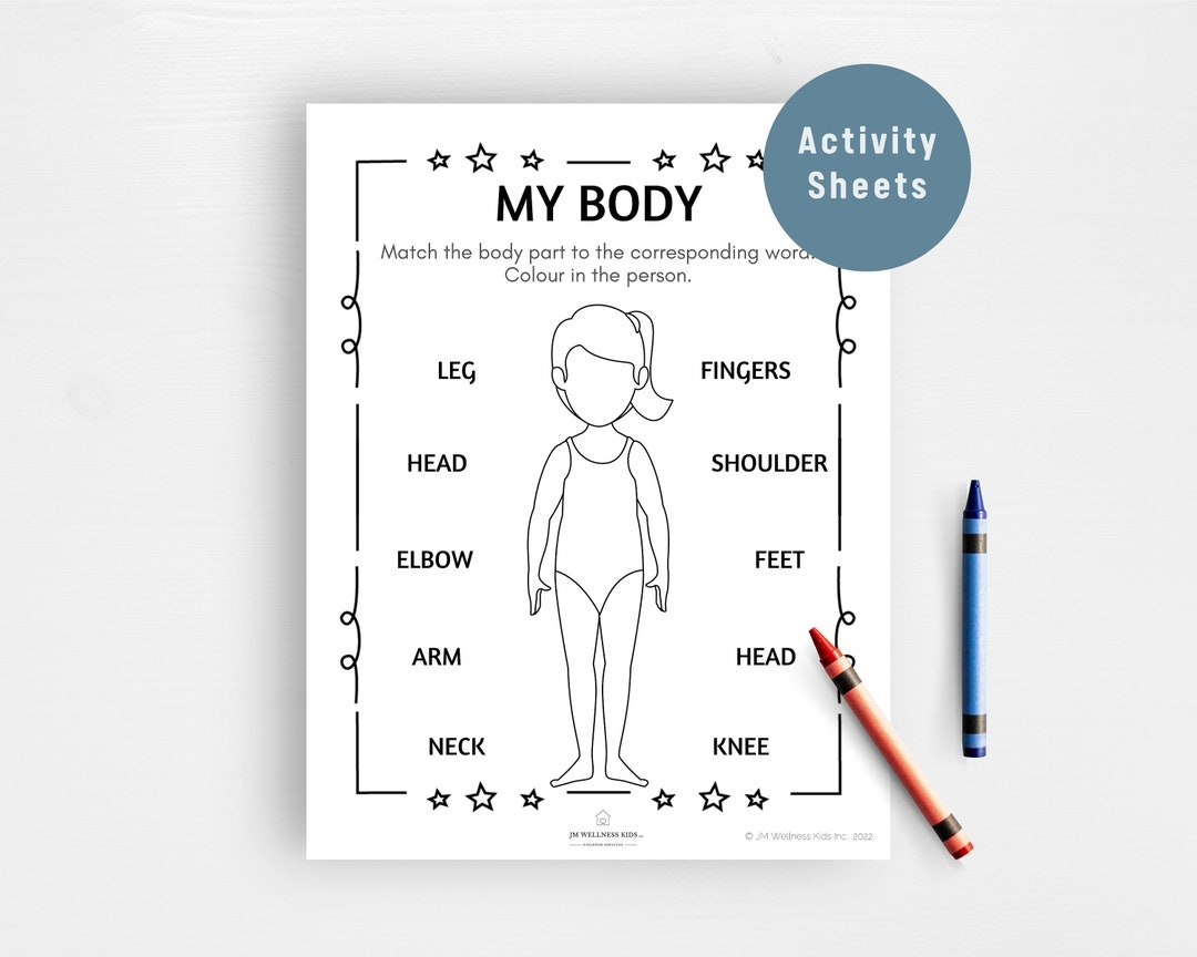 My Body Printable Worksheets Etsy My Body Printable Worksheets Etsy