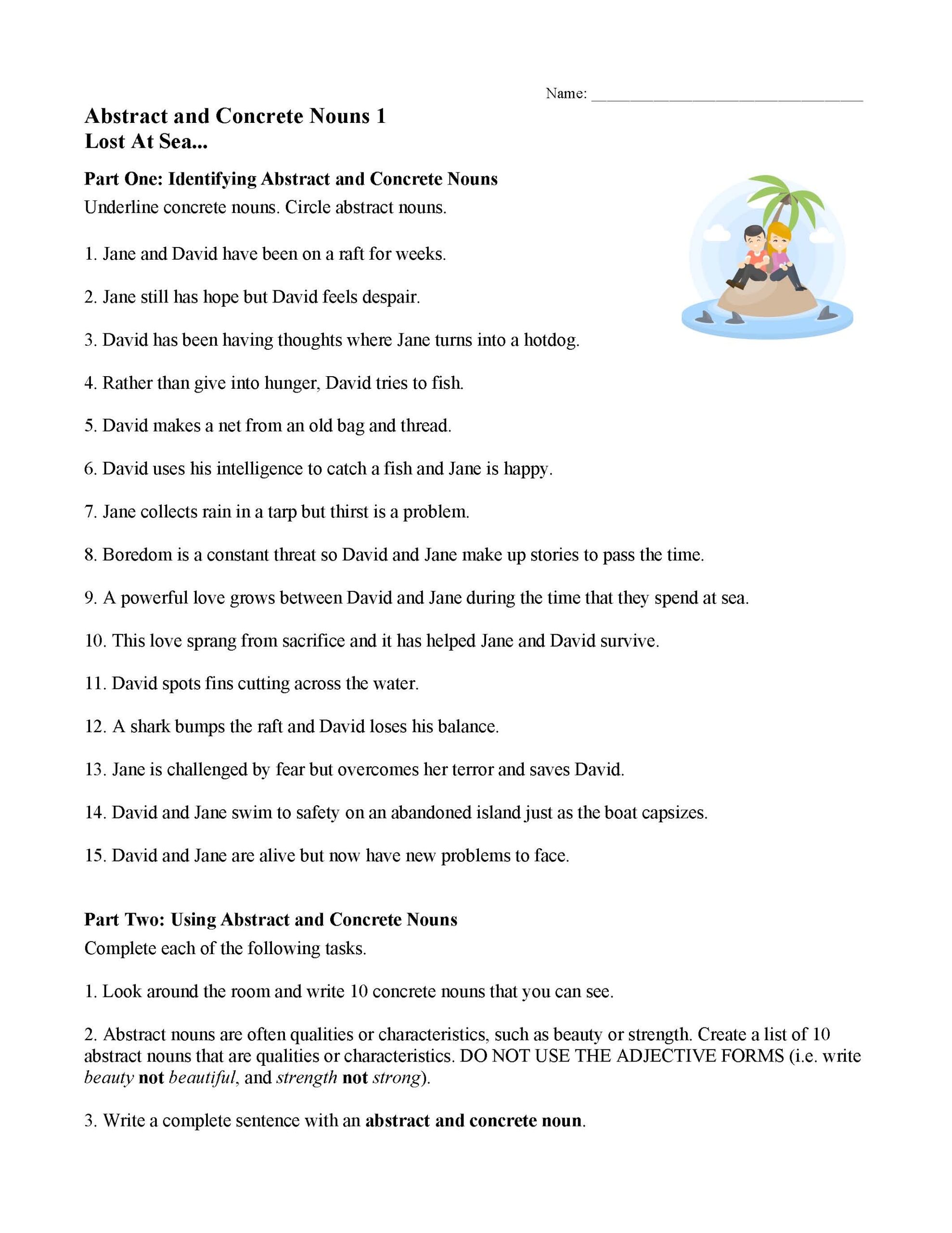 Noun Worksheets Lessons And Tests Parts Of Speech Activities Noun Worksheets Lessons And Tests Parts Of Speech Activities