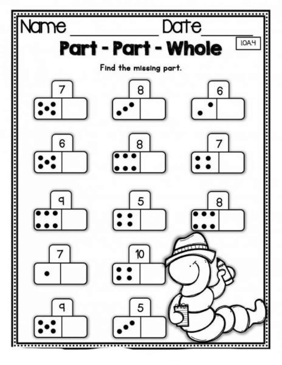 Part Part Whole Worksheet School Part Part Whole Worksheet School