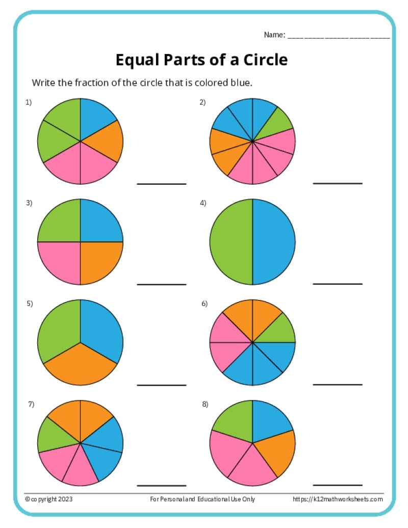 Partition Shapes K12 Math Worksheets First Grade Fractions Worksheets First Grade Partitioning Worksheets Made By Teachers