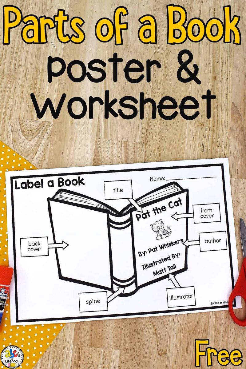 Parts Of A Book Poster Worksheet Free Printables Parts Of A Book Poster Worksheet Free Printables