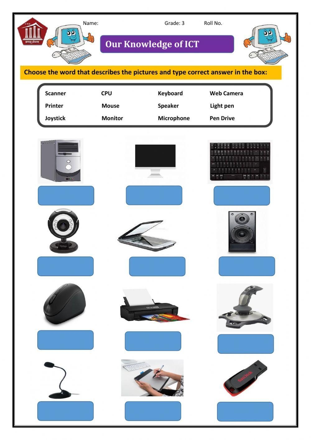 Parts Of A Computer Online Worksheet Worksheets Library Parts Of A Computer Online Worksheet Worksheets Library