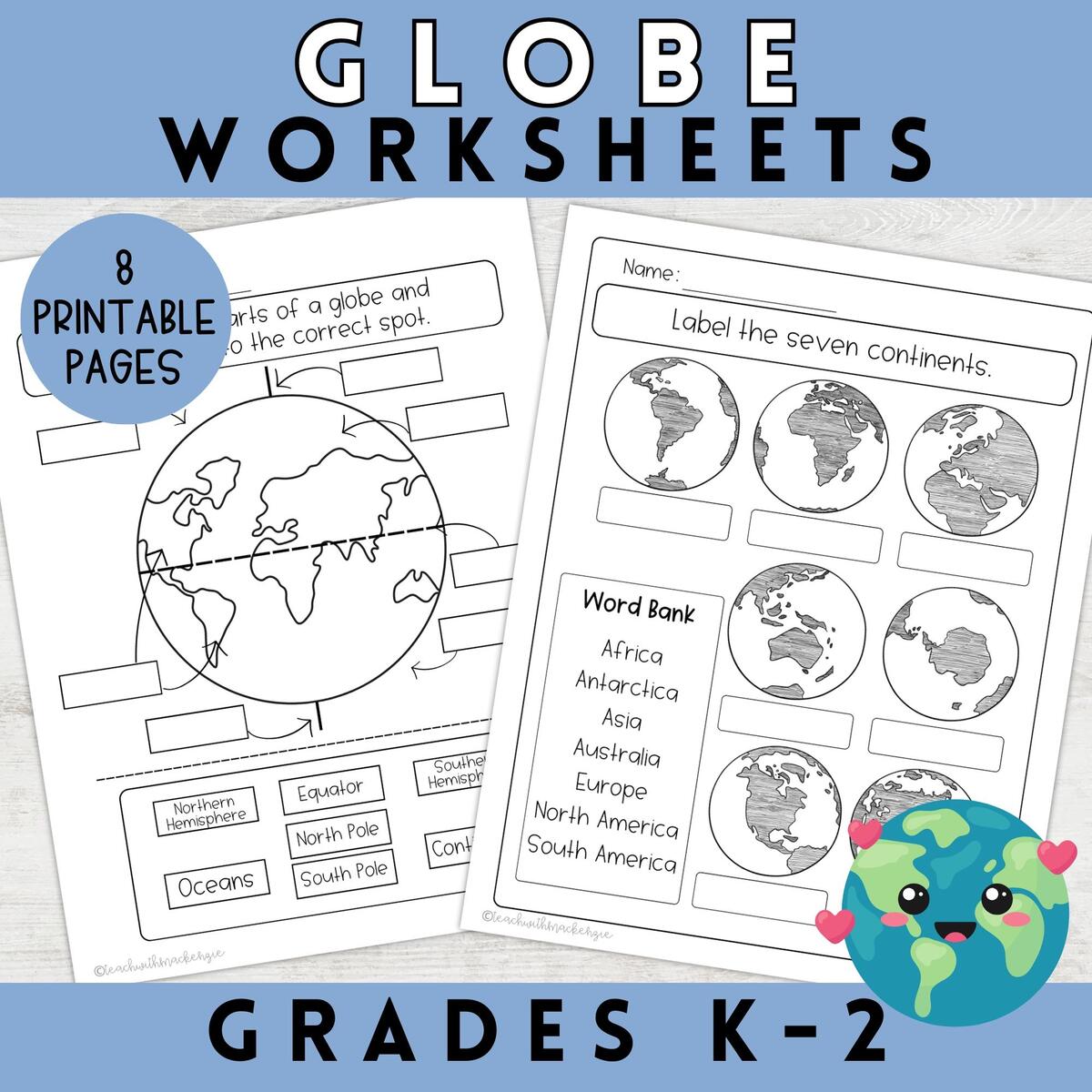 Free Globe Worksheet Download Free Globe Worksheet Png Images Free Worksheets On Clipart Library