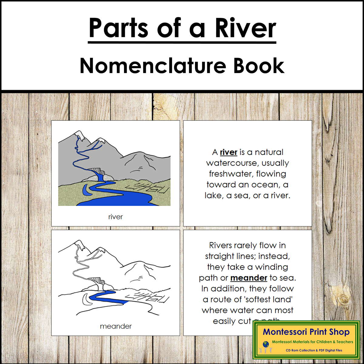 Parts Of A River Book Montessori Nomenclature Made By Teachers Parts Of A River Book Montessori Nomenclature Made By Teachers