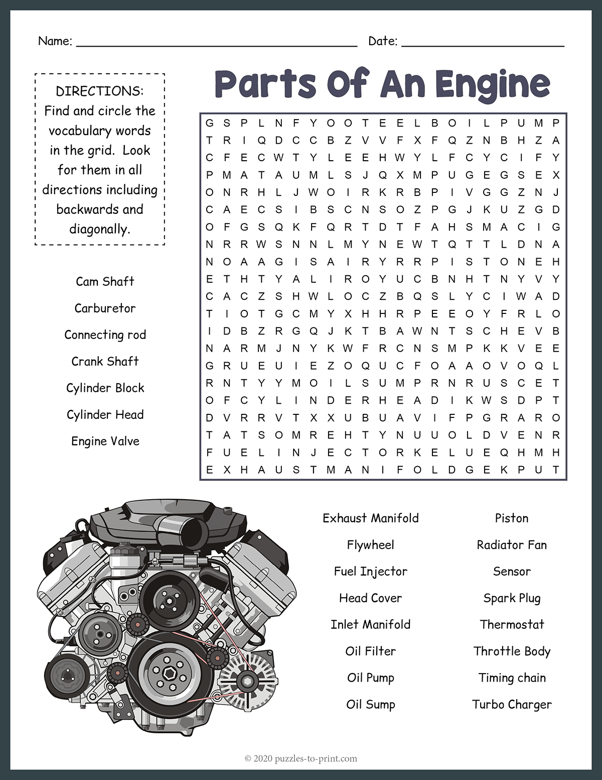 Free Small Engine Worksheet Download Free Small Engine Worksheet Png Images Free Worksheets On Clipart Library