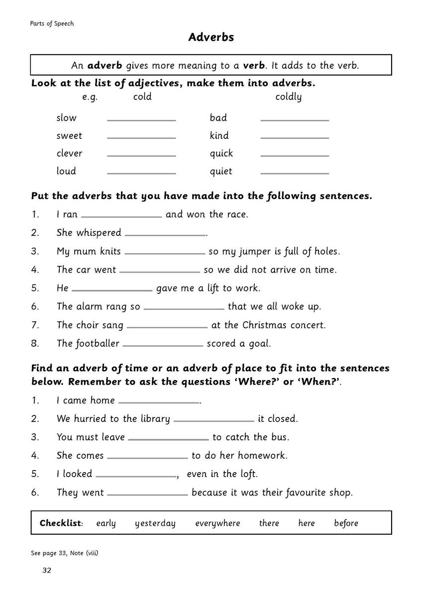 Parts Of Speech