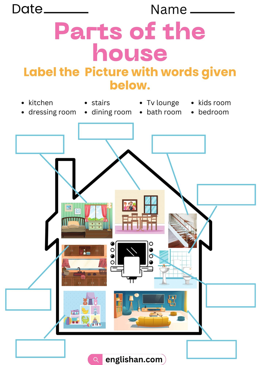 Parts Of The House Worksheets And Exercises In English Free Part Of The House Worksheet Download Free Part Of The House Worksheet Png Images Free Worksheets On Clipart Library