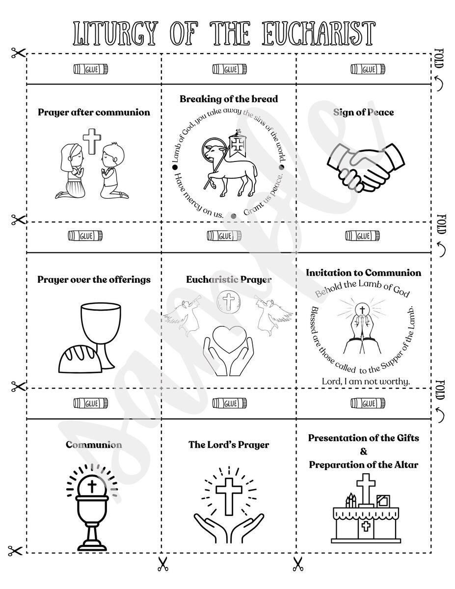 Parts Of The Mass Worksheet Catholic Mass Worksheet Etsy Finland