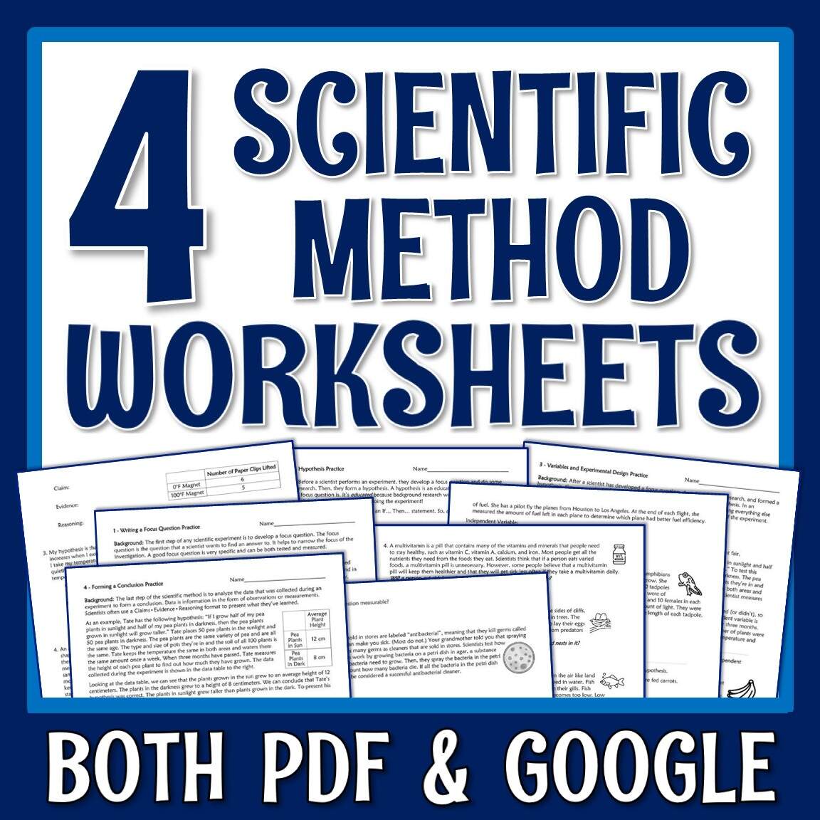 Parts Of The Scientific Method Worksheets Flying Colors Science Parts Of The Scientific Method Worksheets Flying Colors Science