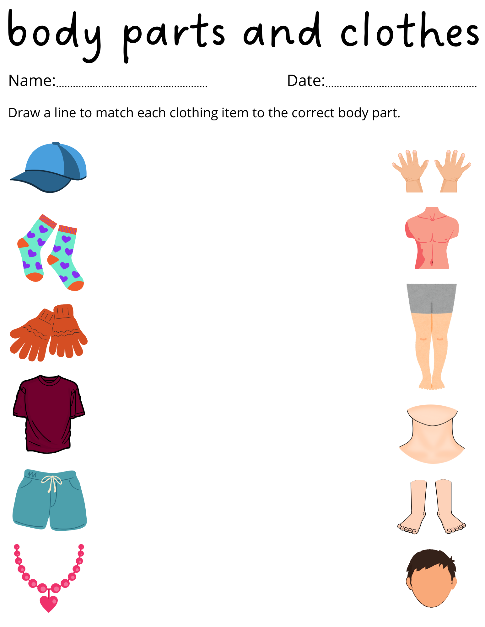 Customize 82 Body Parts Worksheets Templates Online Canva