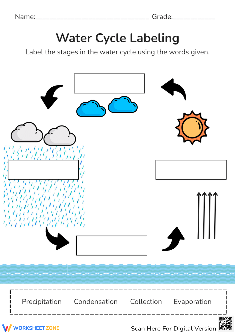 Printable Grade 5 Water Cycle Worksheets Printable Grade 5 Water Cycle Worksheets