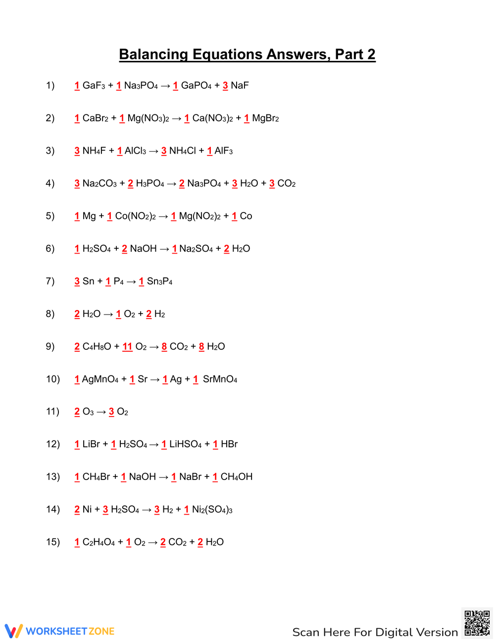 Printable Grade 7 Balancing Chemical Equations Worksheets Download Printable Grade 7 Balancing Chemical Equations Worksheets Download