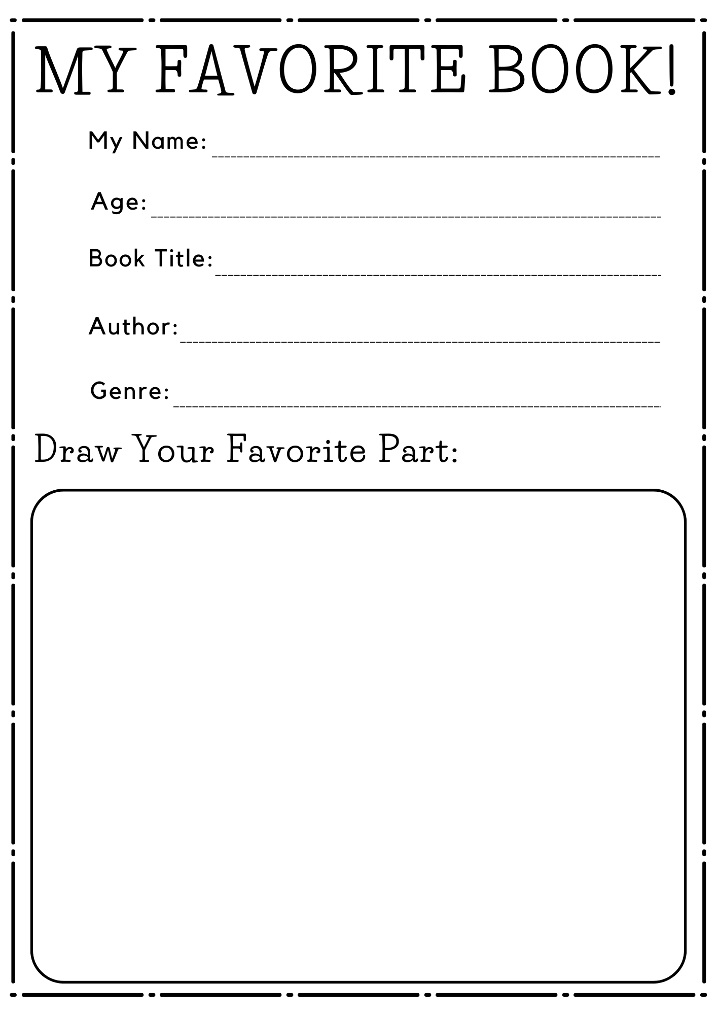 Printable My Favorite Book Activity Worksheet Kindergarten Made By Teachers Story Reflection Critical Thinking Worksheet