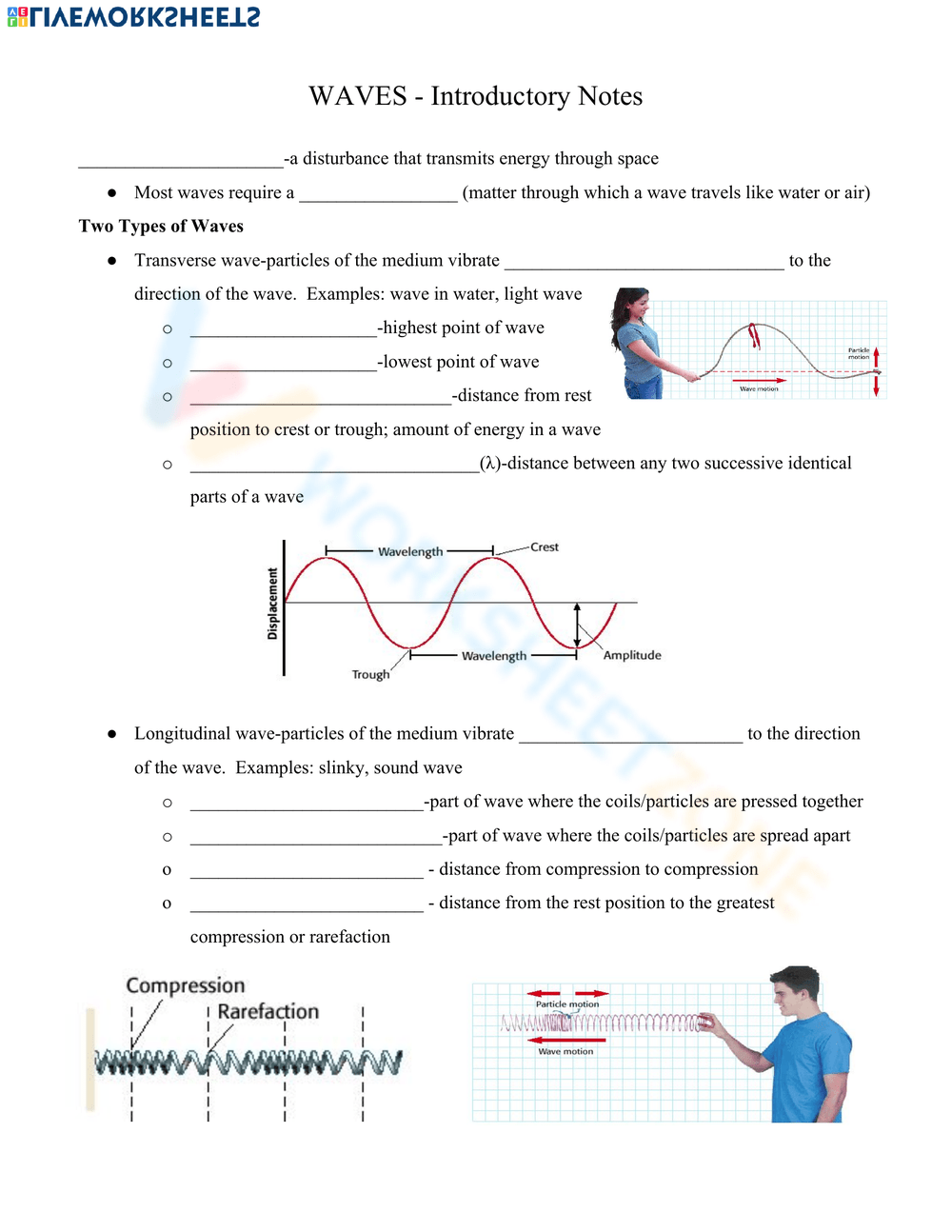 Printable Waves Worksheets Download