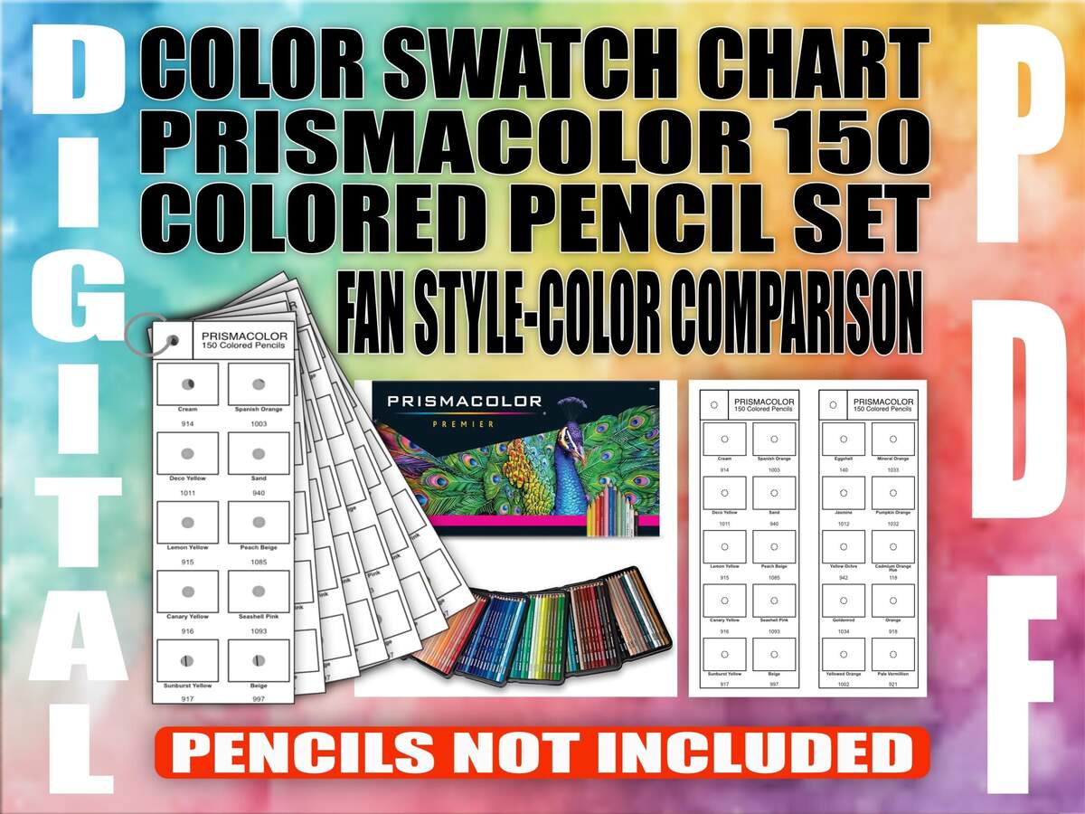 Prismacolor Color Chart Etsy