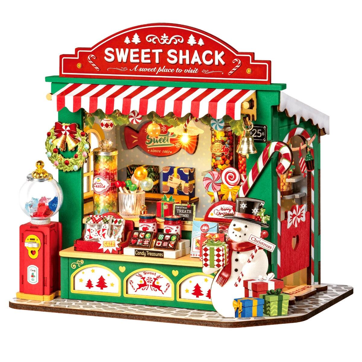 Rolife Christmas Candy Stand DIY Miniature House DS043 Robotime