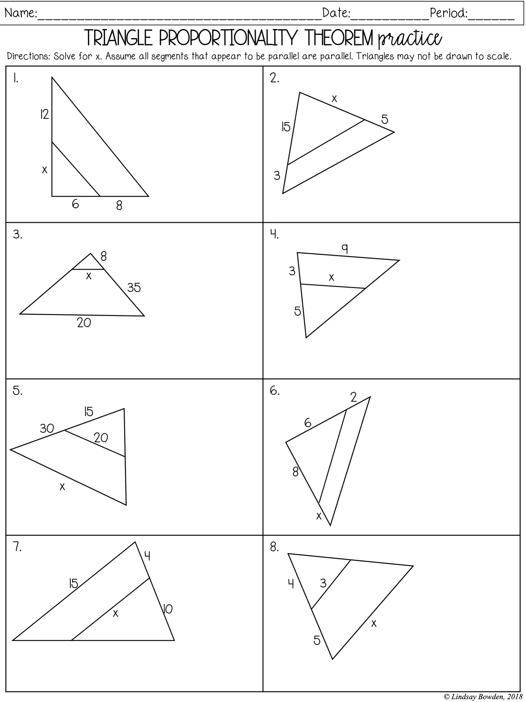 7 Parallel Lines And Proportional Parts
