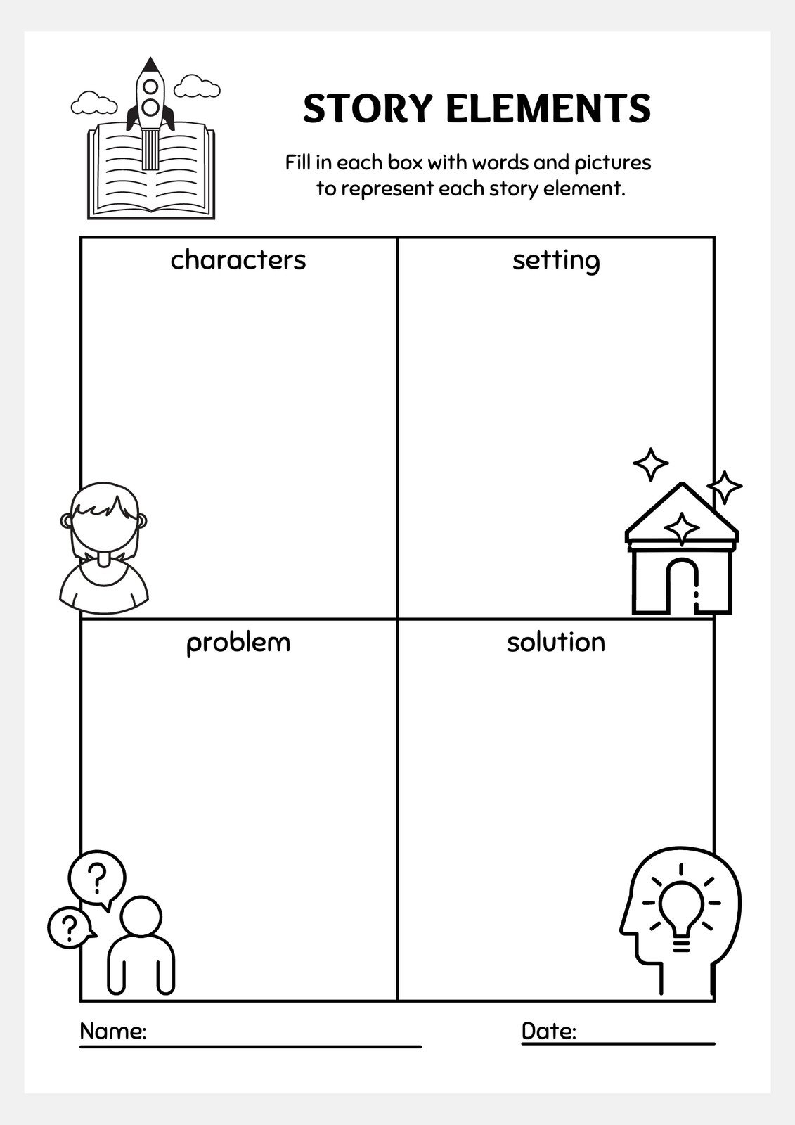 Story Element Worksheet Enhance Your Narrative Skills Story Element Worksheet Enhance Your Narrative Skills
