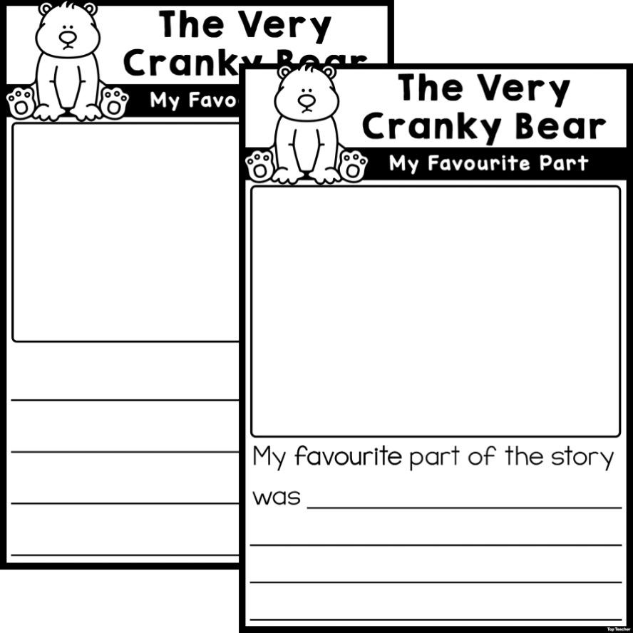 The Very Cranky Bear My Favourite Part Of The Story Top Teacher