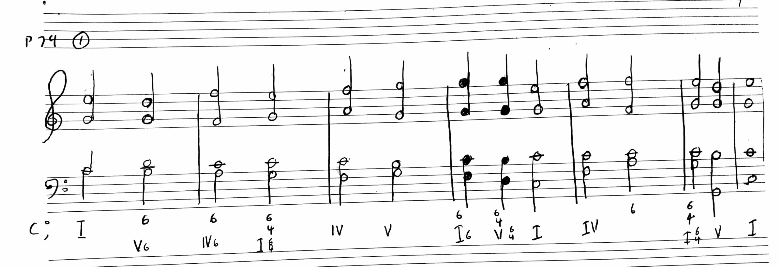 Theory 4 part Harmony Exercise 2 Music Practice Theory Stack Exchange