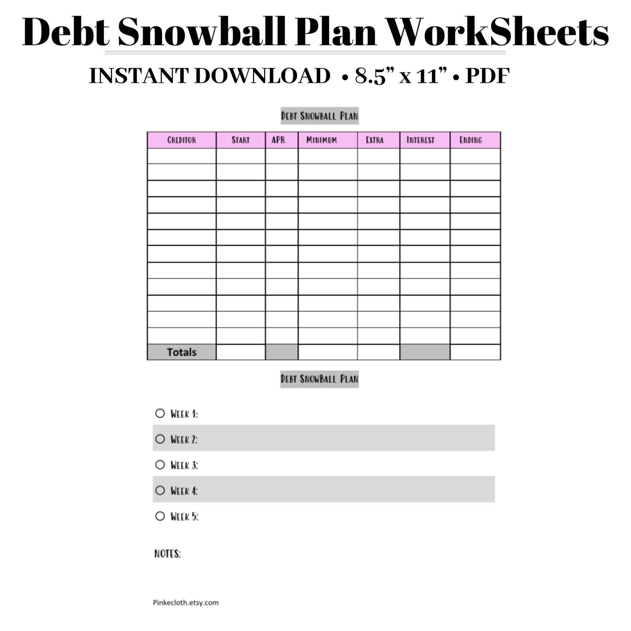 Til Debt Do Us Part Budget Sheet PDF Debt Mortgage Loan Worksheets Library