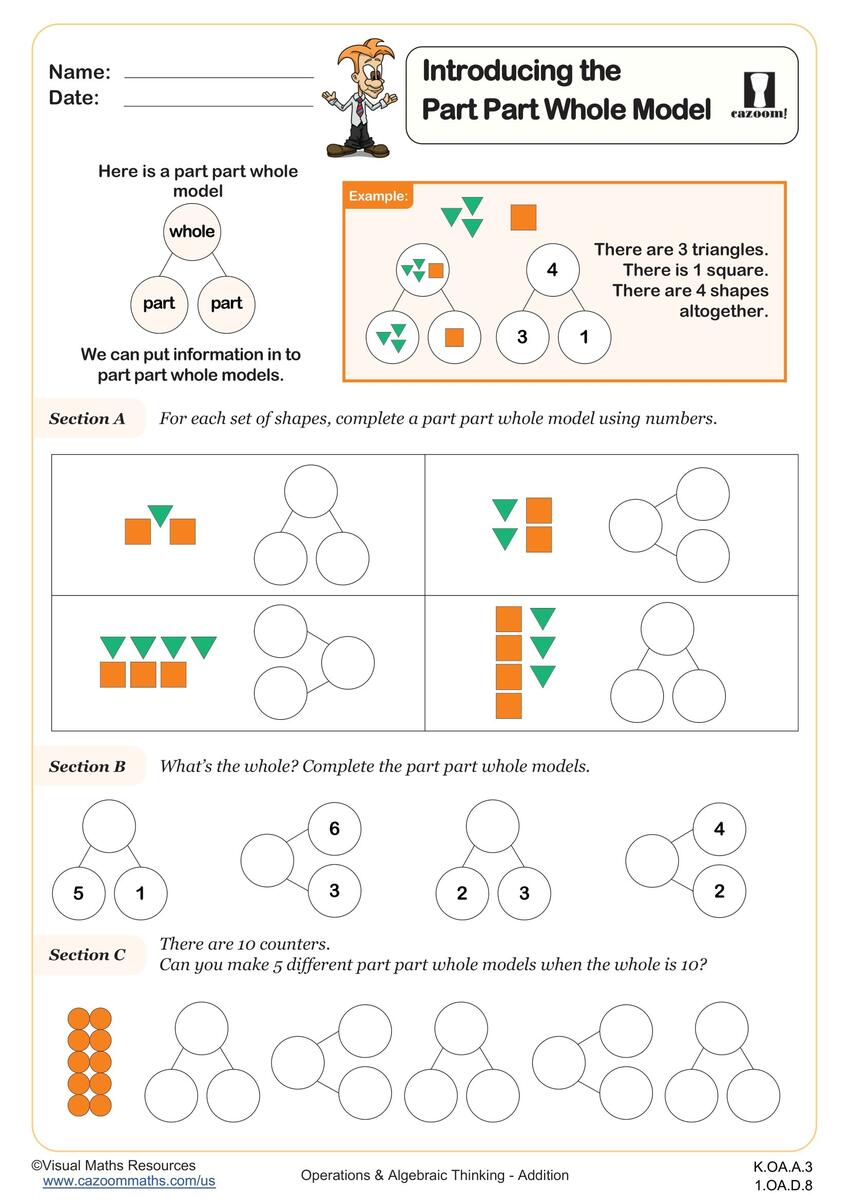 Title Worksheet Sep Printable 1st Grade Operations And Algebraic Thinking Worksheet Cazoom Math