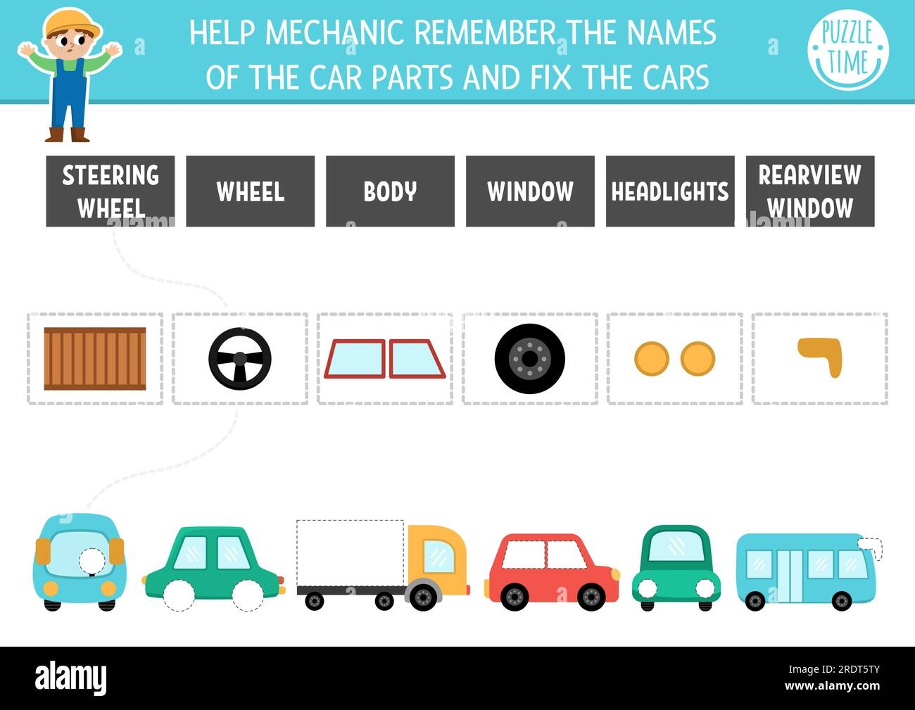 Transportation Matching Activity With Cute Transport And Missing Parts Match Objects And Names Game Or Puzzle Printable Worksheet With Wheel Body Stock Vector Image Art Alamy Transportation Matching Activity With Cute Transport And Missing Parts Match Objects And Names Game Or Puzzle Printable Worksheet With Wheel Body Stock Vector Image Art Alamy