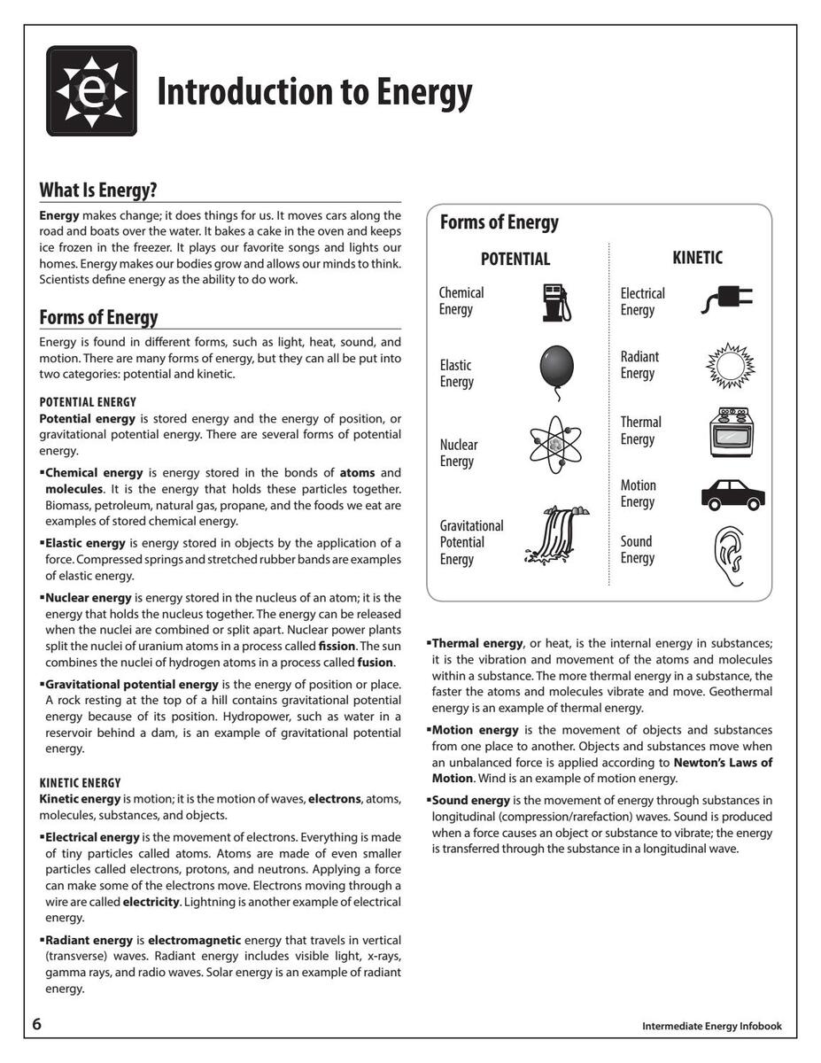 Types Of Energy Worksheet Worksheets Library Types Of Energy Worksheet Worksheets Library
