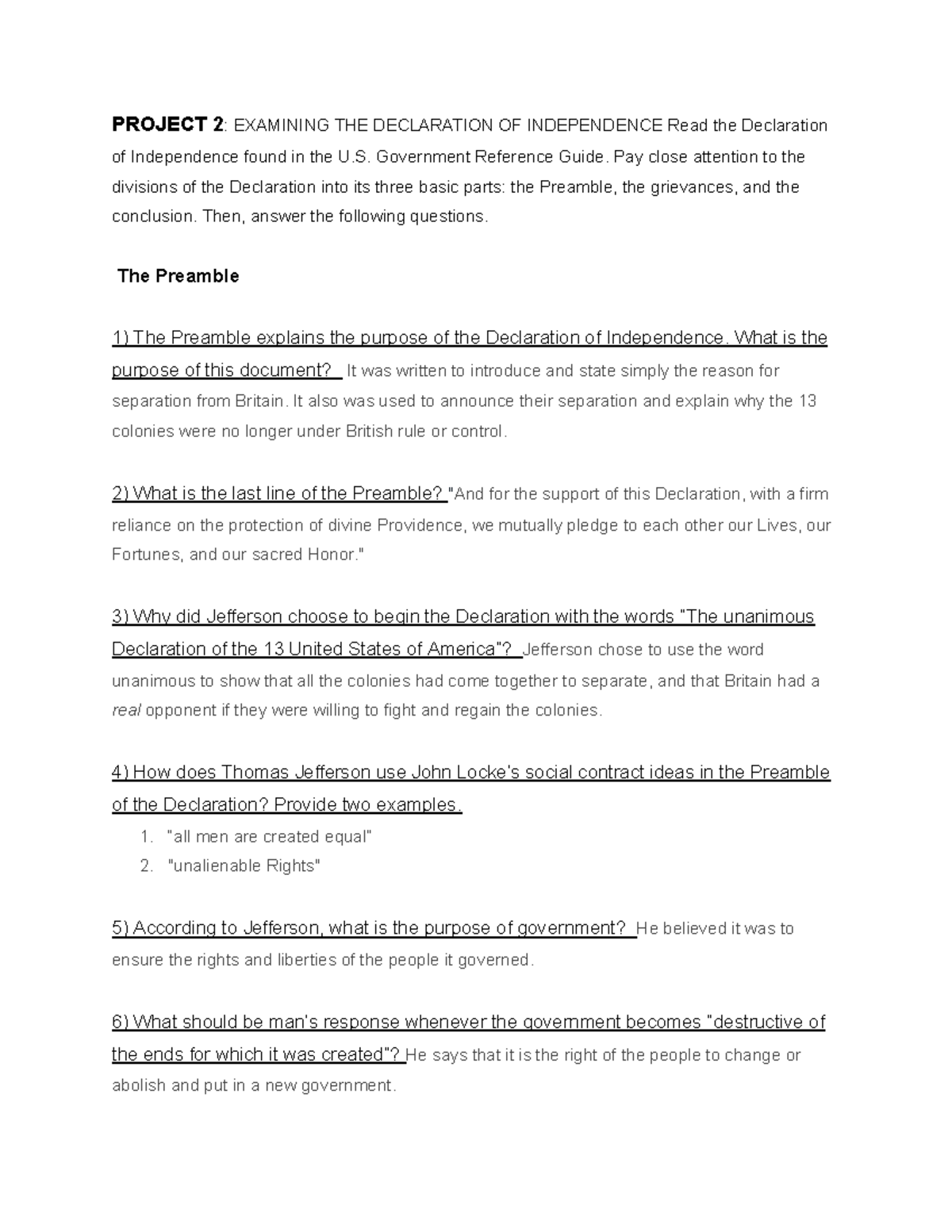 US Hist 101 Project 2 Analysis Of The Declaration Of Independence Studocu US Hist 101 Project 2 Analysis Of The Declaration Of Independence Studocu