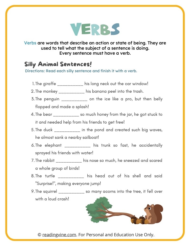 Verbs Worksheets Verb Conjugation Worksheets Worksheets Library