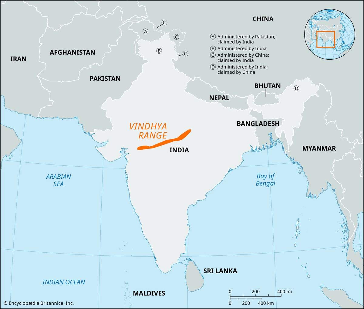 Vindhya Range History Location Map Facts Britannica