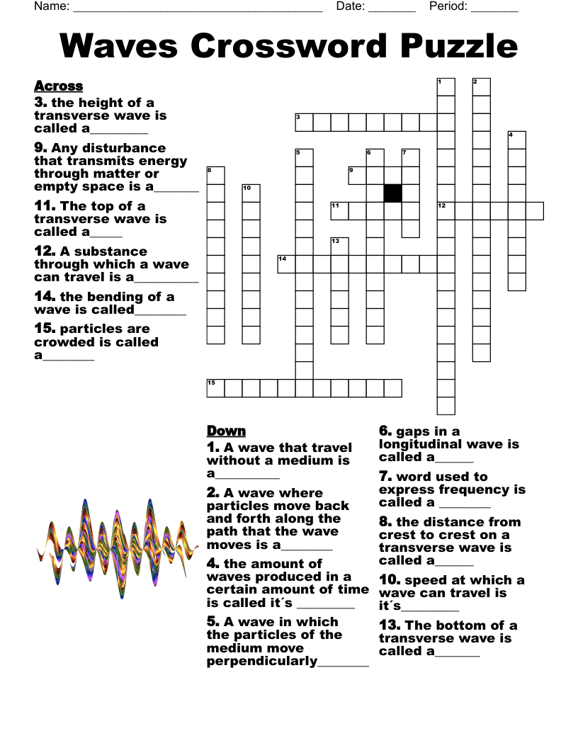 8th Grade Physical Science Review Crossword WordMint