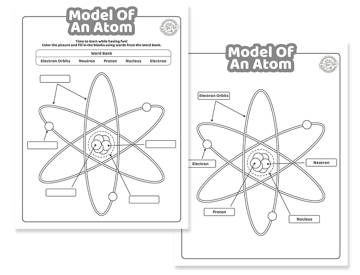 What Is An Atom Science Worksheets For Kids Kids Activities Blog What Is An Atom Science Worksheets For Kids Kids Activities Blog