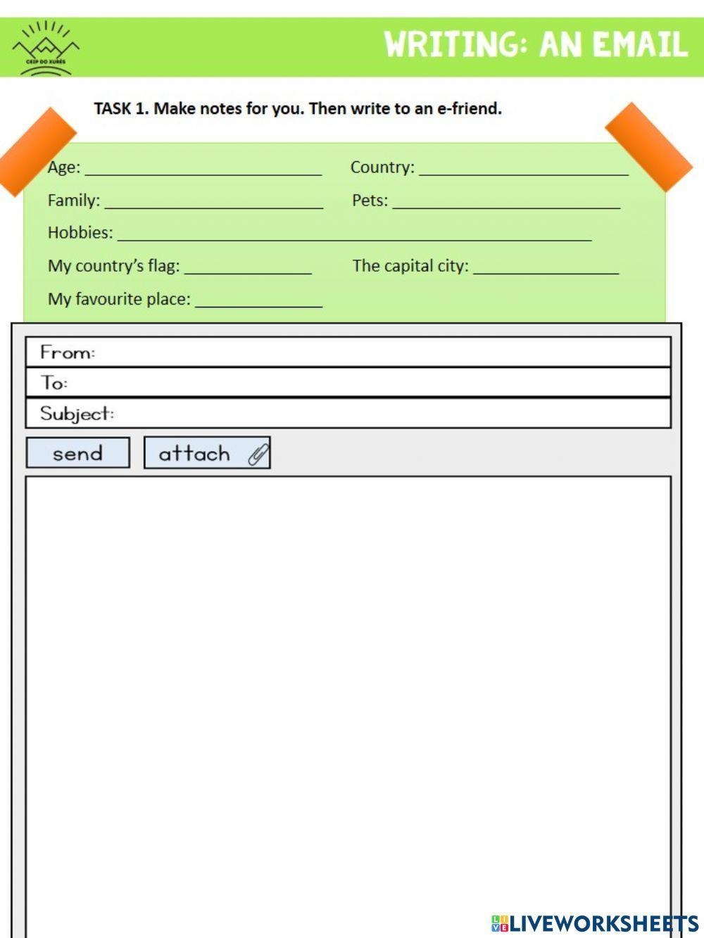 Writing An Email Worksheet Worksheets Library Format Of E Mail Writing ESL Worksheet By Wah2002hk